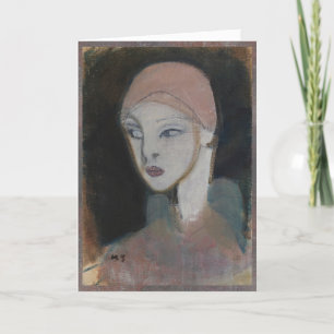 Girl from the Island, Schjerfbeck   Thank You Card