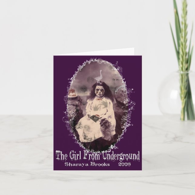 Girl From Underground Notecard (Front)