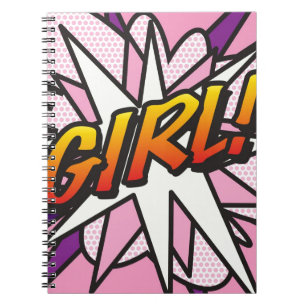 GIRL Fun Retro Comic Book Pop Art