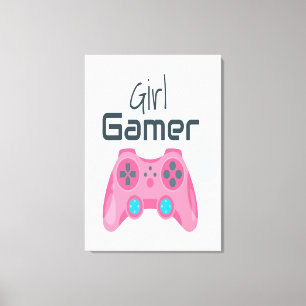 Girl Gamer Canvas Print