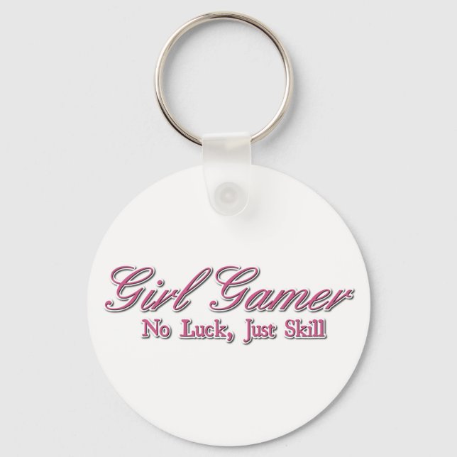 Girl Gamer Keychain (Front)