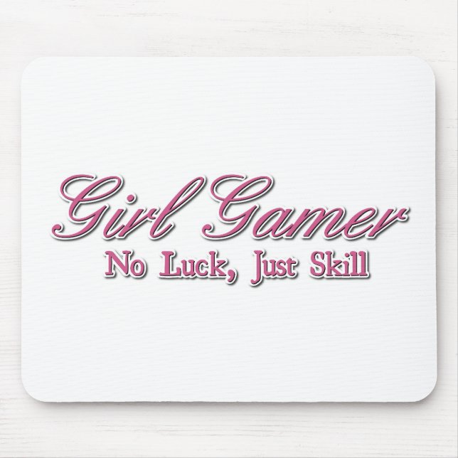 Girl Gamer Mouse Pad (Front)