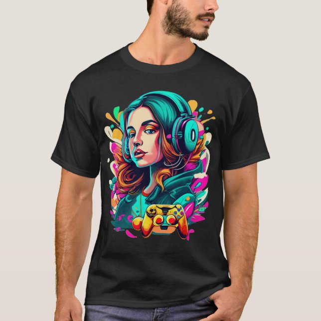 Girl Gamer  T-Shirt (Front)