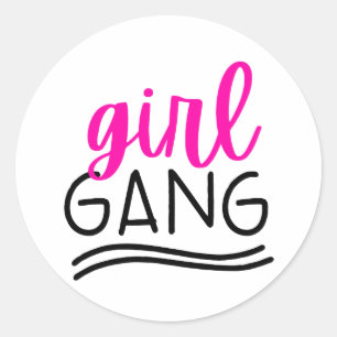Girl Gang Classic Round Sticker