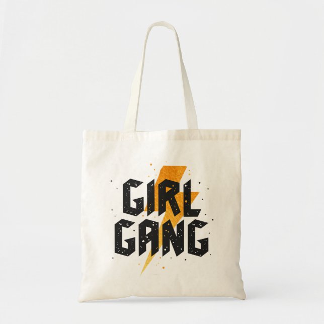 girl gang, gang girl tote bag (Front)