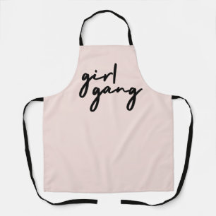 Girl Gang Mother Daugter Cute Matching Pink Apron