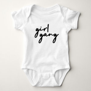 Girl Gang   Stylish Modern Feminist Girl Power Baby Bodysuit