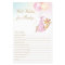 Girl Giraffe Well Wishes for Baby Shower Activity