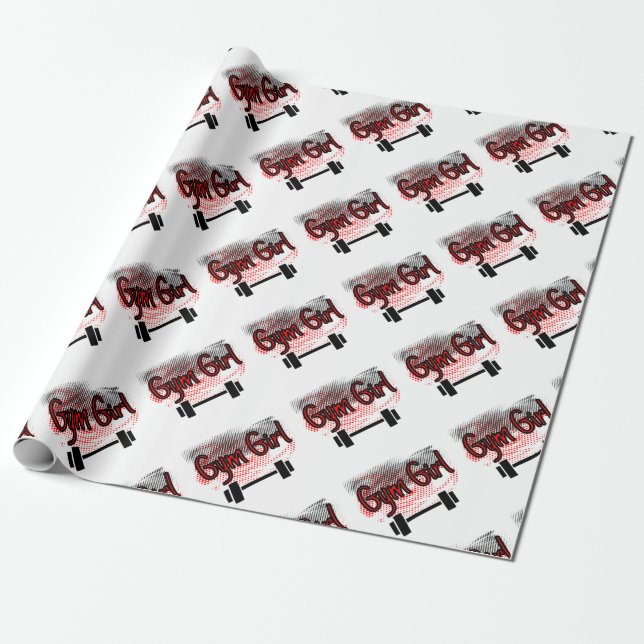 Girl Girl Wrapping Paper (Unrolled)