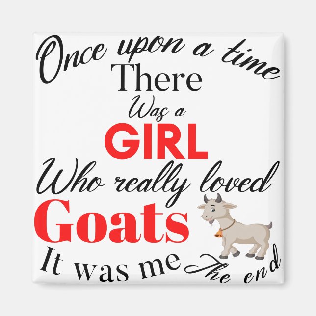 girl goats magnet (Front)