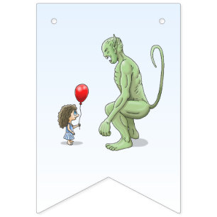 Girl & Goblin Bunting Flags
