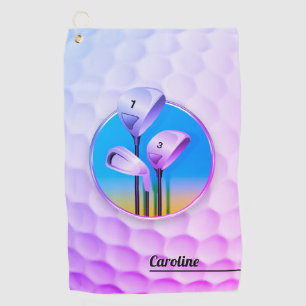 Girl Golf Player   Cool Sport Gift Towel