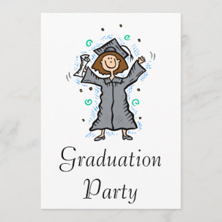 Girl Grad Celebration Invitation