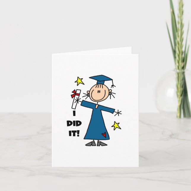 Girl Graduate Card (Front)