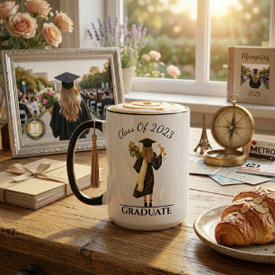 Girl Graduate Customizable Year Mug
