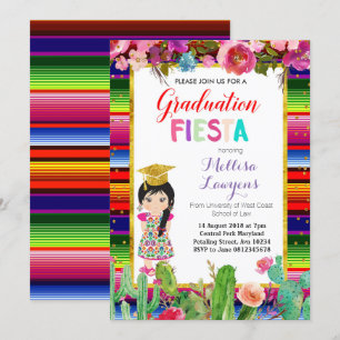 Girl Graduation Party Fiesta Invitation
