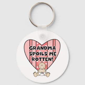 Girl Grandma Spoils Me Keychain