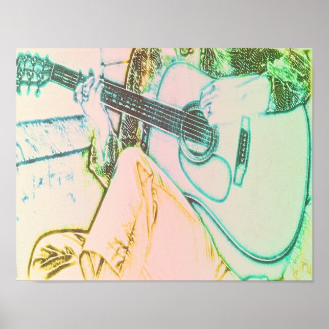 Girl & Guitar Poster (Front)