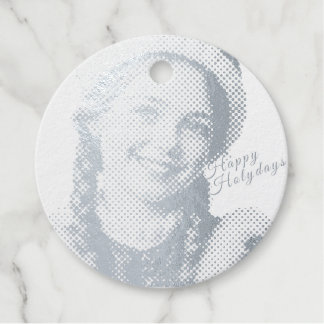 Girl has Santa Claus' costume Favour Tags