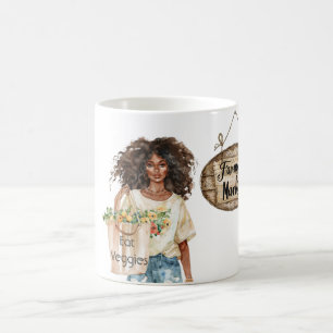 Girl Hat T Shirt Eat Veggies Bag Coffee Mug