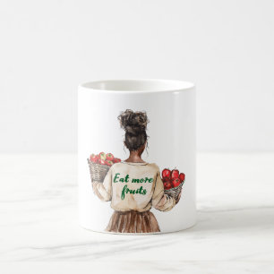 Girl Hat T Shirt Eat Veggies Bag Coffee Mug