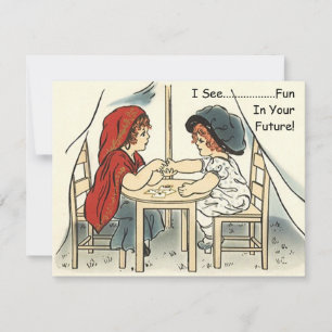 Girl Having Her Future told Childrens Invitations