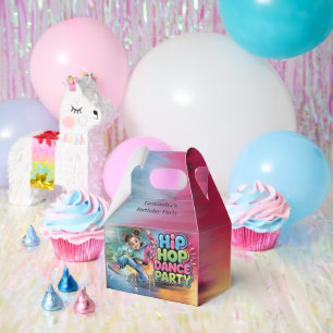 Girl Hip Hop Dance Birthday Party Favor Box