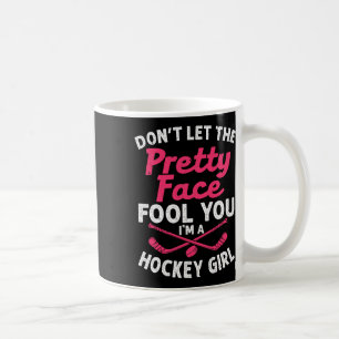 Girl Hockey Gift For Women Kids Ice Hockey Players Coffee Mug