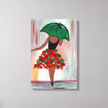 Girl holding an umbrella