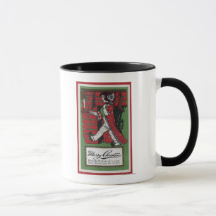 Girl Holding Doll and Candlestick Mug