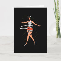 Girl hula hoop