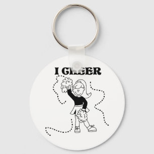 Girl I Cheer Keychain