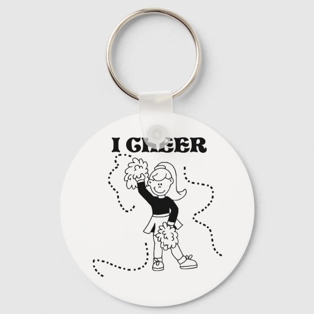 Girl I Cheer Keychain (Front)