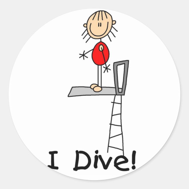 Girl I Dive Sticker (Front)
