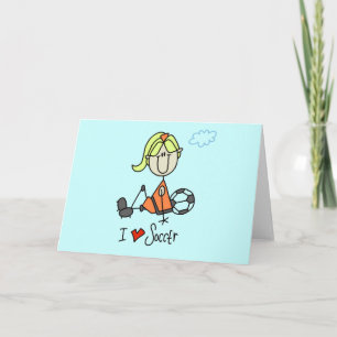Girl I Love Soccer T-shirts and Gifts Card