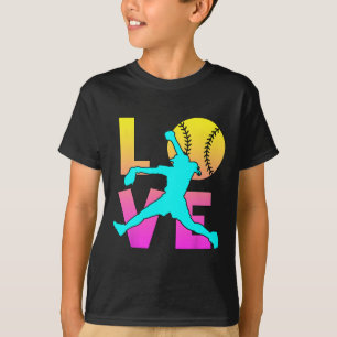 Girl I Love Softll-shirt Kids Teen Mom Women Pitch T-Shirt