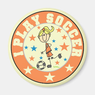 Girl I Play Soccer T-shirts and Gifts Magnet