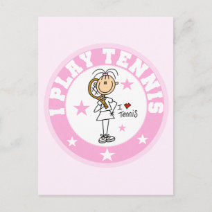 Girl I Play Tennis Tshirts and gifts Postcard