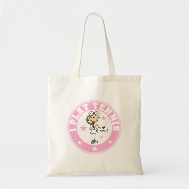 Girl I Play Tennis Tshirts and gifts Tote Bag (Front)