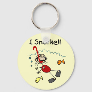 Girl I Snorkel T-shirts and Gifts Keychain