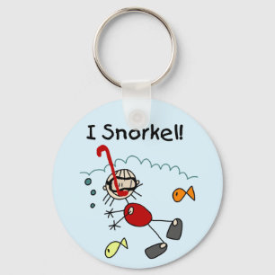 Girl I Snorkel T-shirts and Gifts Keychain