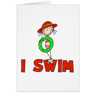 Girl I Swim Card