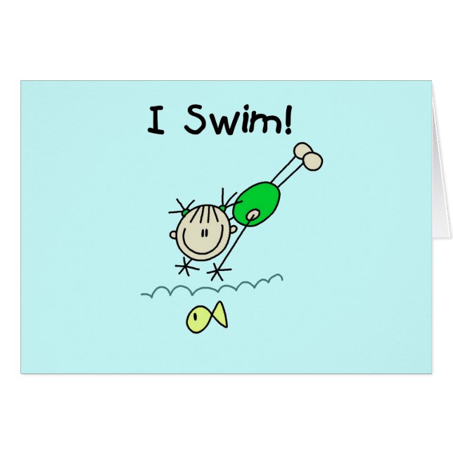 Girl I Swim T-shirts and Gifts (Front Horizontal)