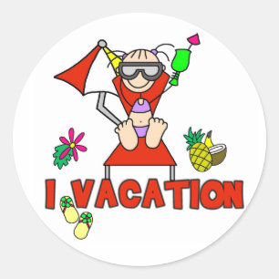 Girl I Vacation Sticker