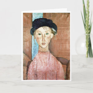 Girl in a Hat, Modigliani Card