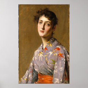 Girl in a Japanese Costume Poster