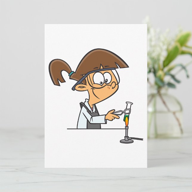 Girl In A Laboratory Invitation (Creator Uploaded)