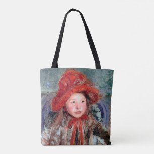 Girl in a Large Red Hat, Mary Cassatt Tote Bag