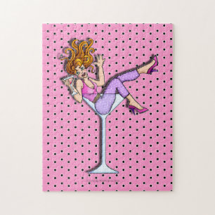 GIRL IN A MARTINI GLASS PUZZLE (Lav)