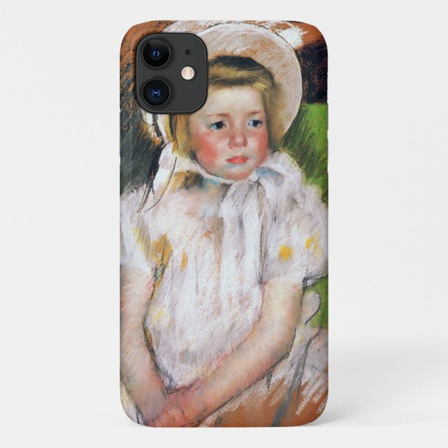 Girl in a White Bonnet, Mary Cassatt Case-Mate iPhone Case (Back)